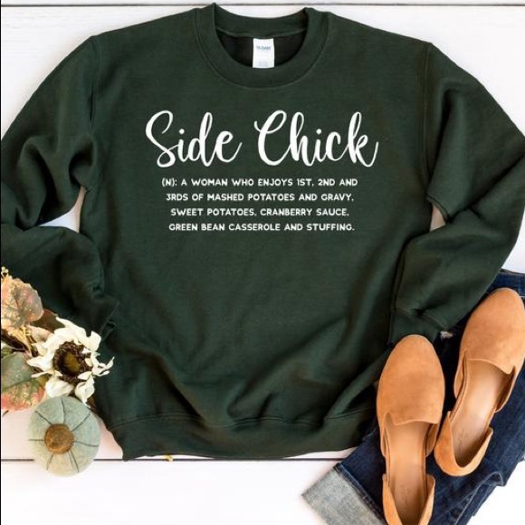 Gildan Tops - Thanksgiving Side Chick Sweatshirt